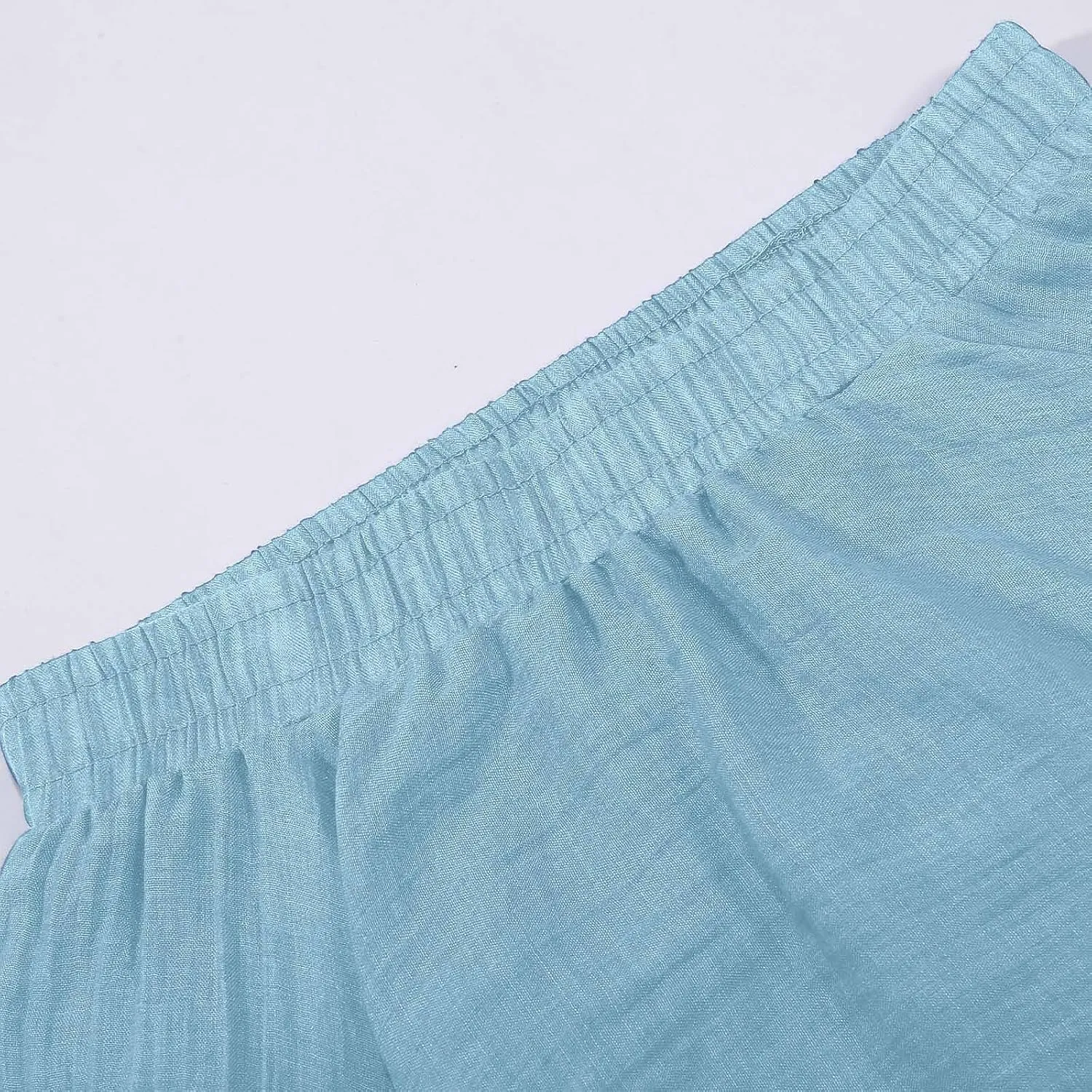 A Line Skirt for Women Trendy Flared High Elastic Waist Solid Loose Summer Pleated Long Skirts for Vacation Streetwear