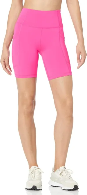Amazon Essentials Women's Active Sculpt High Rise 7 Bike Shorts with Pockets