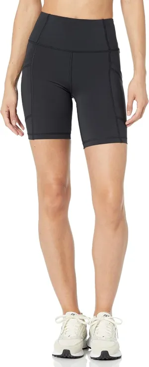 Amazon Essentials Women's Active Sculpt High Rise 7 Bike Shorts with Pockets