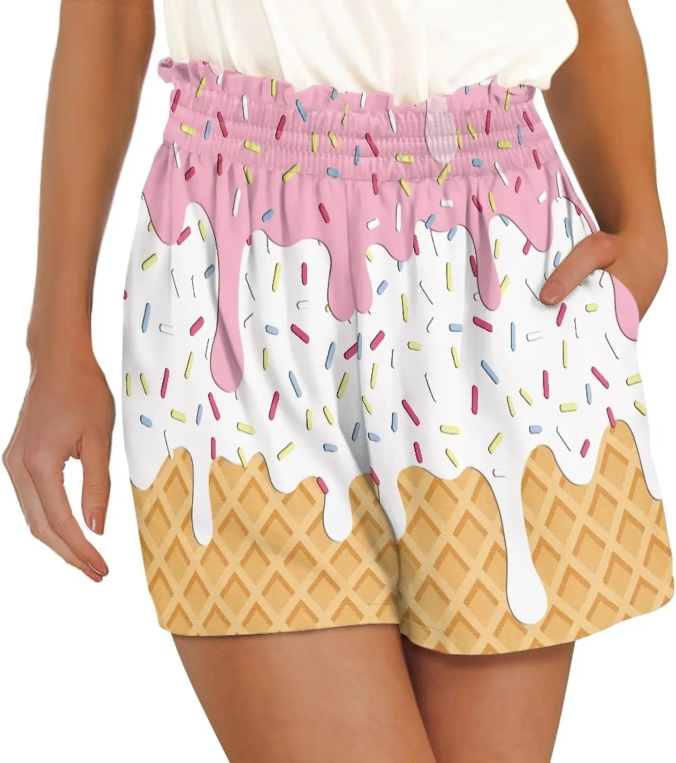 Beauty Collector Workout Shorts Women High Rise Gym Running Short Pants