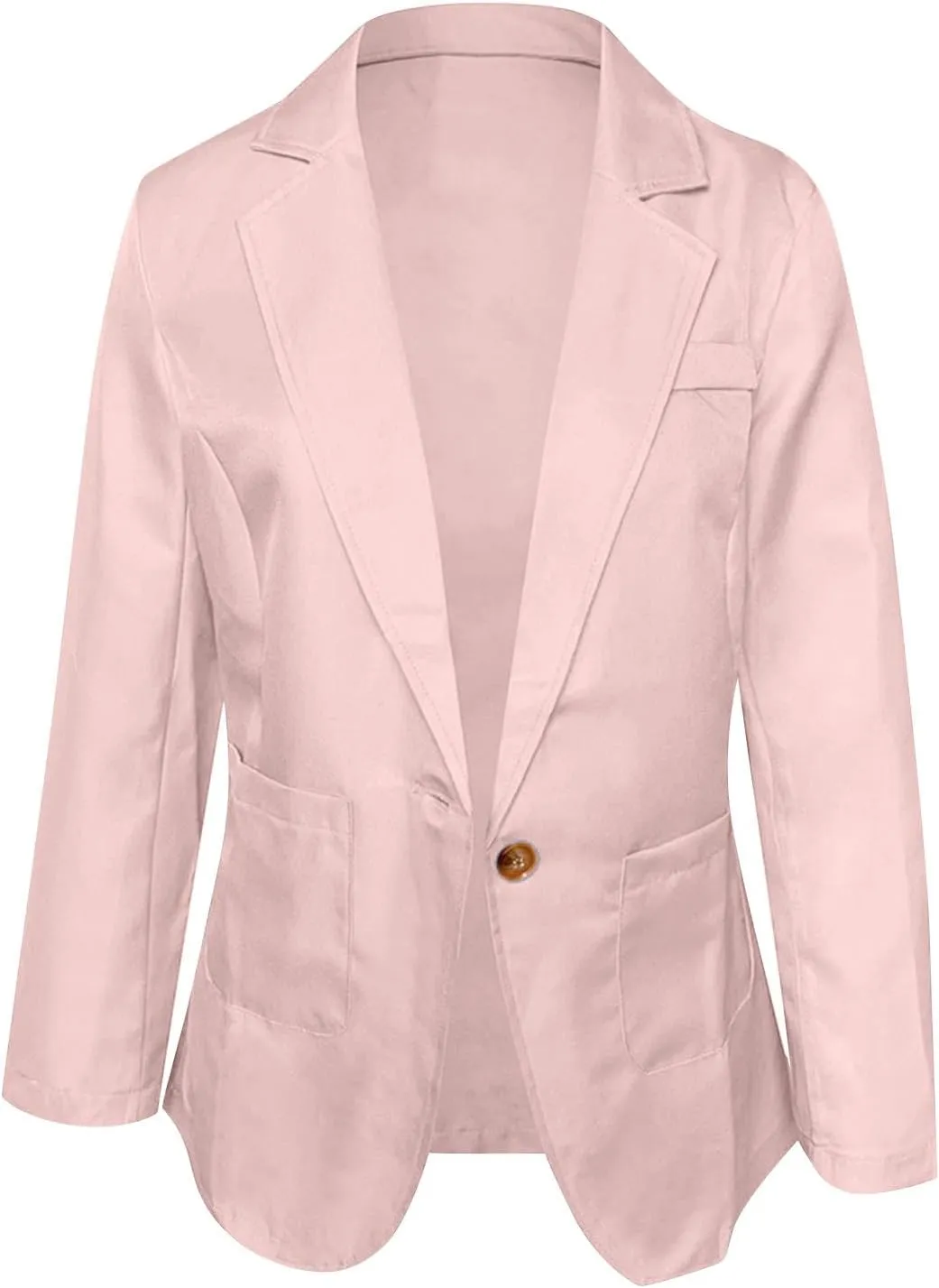 Blazers for Women 2024 Fall Trendy Open Front Oversized Cardigan Jacket Long Sleeve Single Breasted Work Casual Suits
