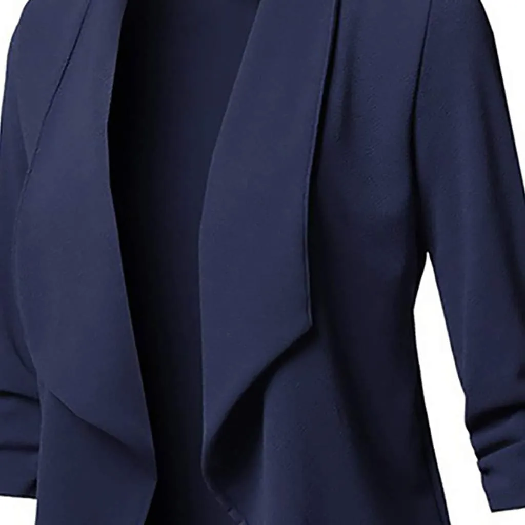 Blazers for Women 2025 Business Casual Office Work Suit Lightweight Elegant 3/4 Sleeve Lapel Blazer Summer Jacket Tops