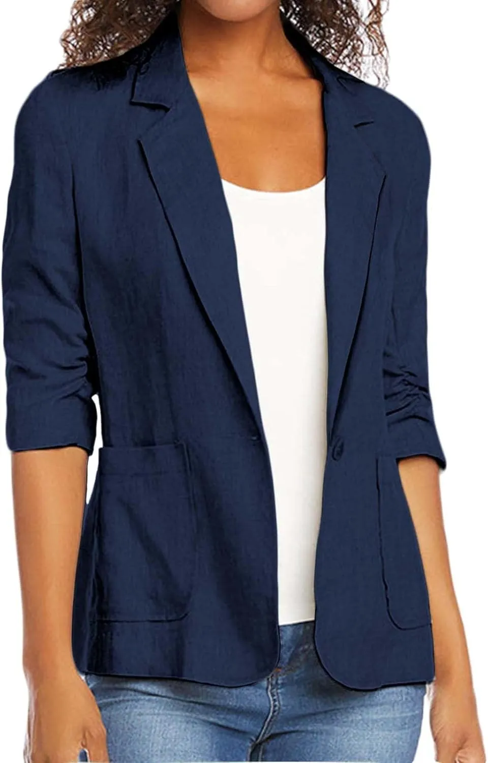 Blazers for Women Business Casual Long Sleeve Jacket Open Front Work Office Blazers Lightweight Jackets Outfits