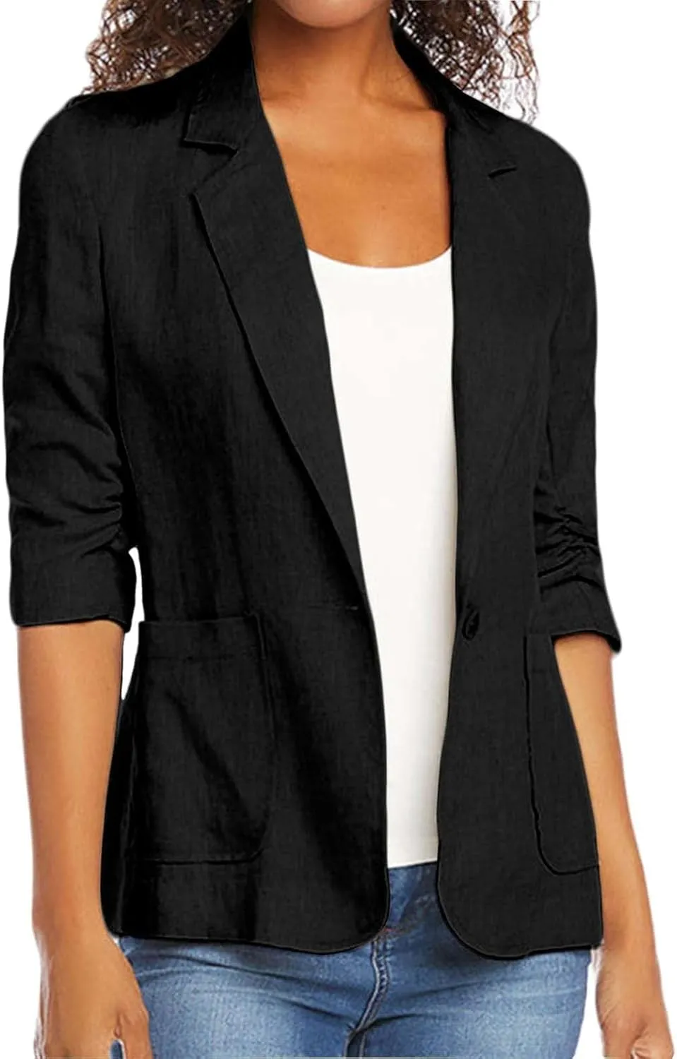 Blazers for Women Business Casual Long Sleeve Jacket Open Front Work Office Blazers Lightweight Jackets Outfits