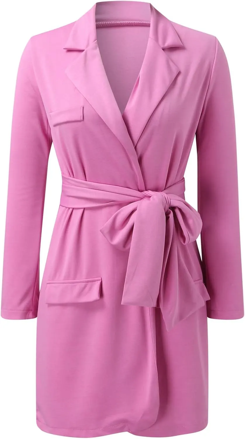 Business Suits for Women 2024 Office Women's Blazers Open Front Prtite Winter Jacket Loose Oversized Cardigan