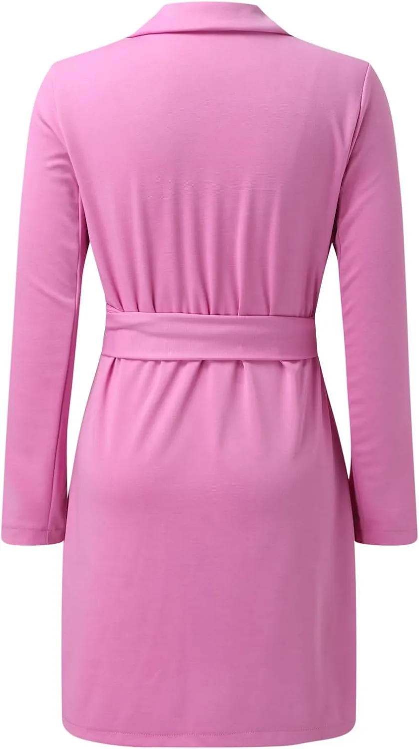 Business Suits for Women 2024 Office Women's Blazers Open Front Prtite Winter Jacket Loose Oversized Cardigan