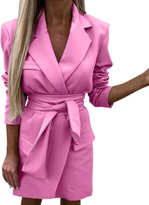 Business Suits for Women 2024 Office Women's Blazers Open Front Prtite Winter Jacket Loose Oversized Cardigan