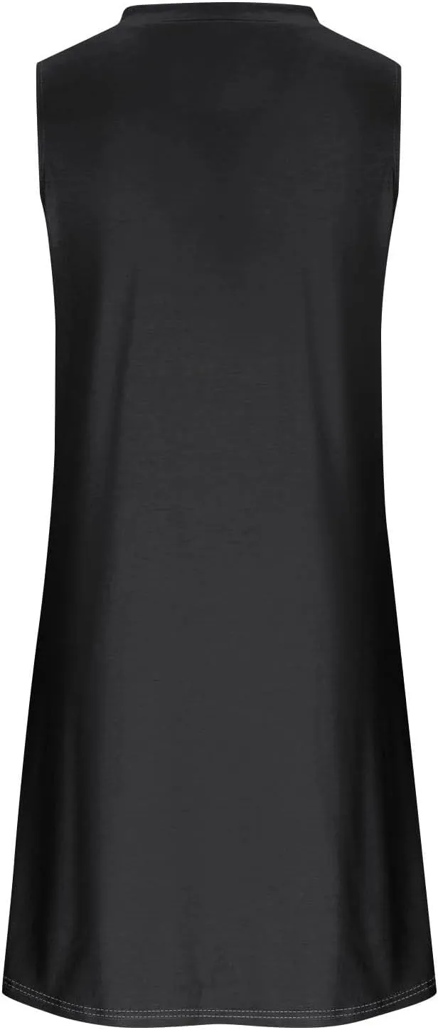 Casual Dresses for Women Fitted Travel V Neck Tank Short Sundresses Petite Church Travel Outfits for Women