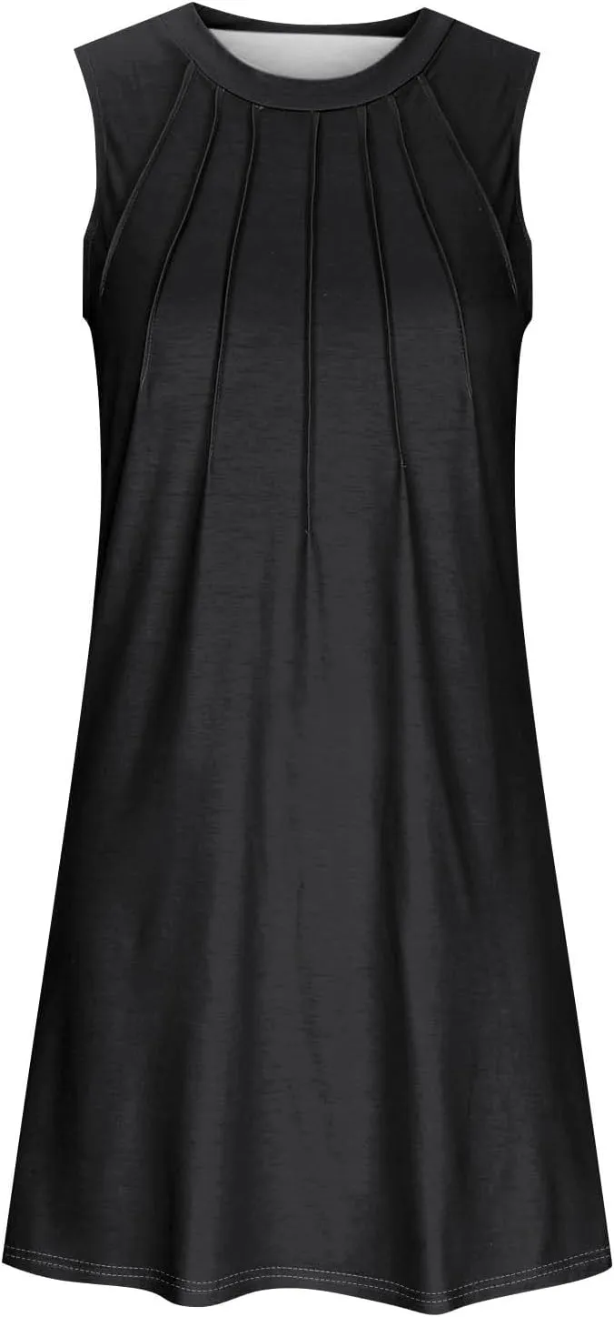 Casual Dresses for Women Fitted Travel V Neck Tank Short Sundresses Petite Church Travel Outfits for Women