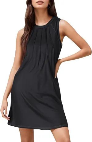 Casual Dresses for Women Fitted Travel V Neck Tank Short Sundresses Petite Church Travel Outfits for Women