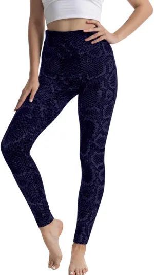 Casual Leggings for Women High Waist Printed Tummy Control Butt Lifting Pants Slimming Workout Compression Athletic Tights