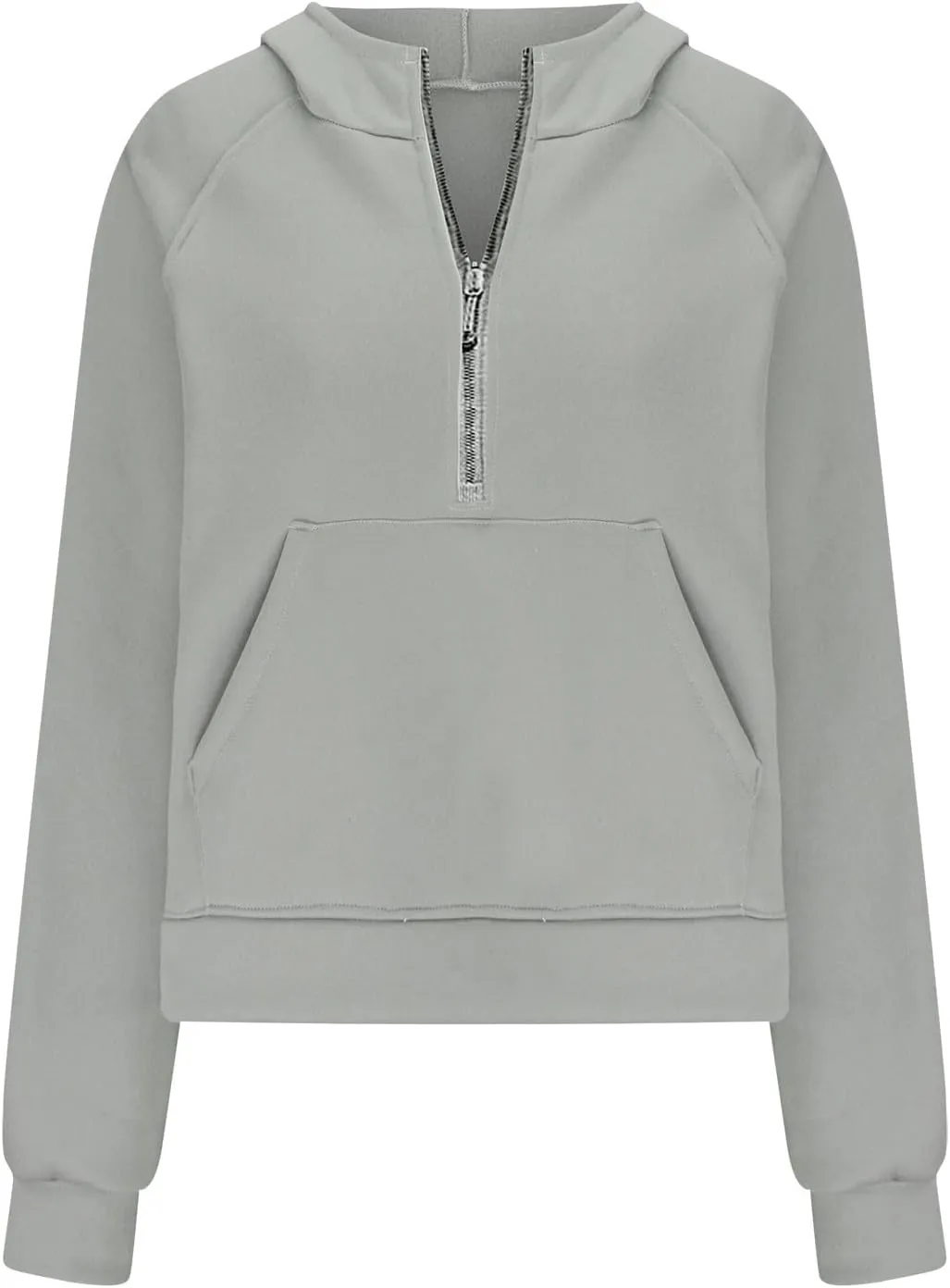 Crop Sweatshirts For Women Half Zip Up Hoodies Fall Fashion Outfits 2023 Long Sleeve Oversized Quarter Zip Pullovers