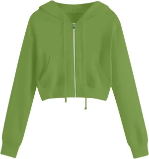 Crop Top Hoodie for Women Lightweight Cropped Hoodies Womens Fashion 2024 Fall Sweatshirts Cute Crop Tops