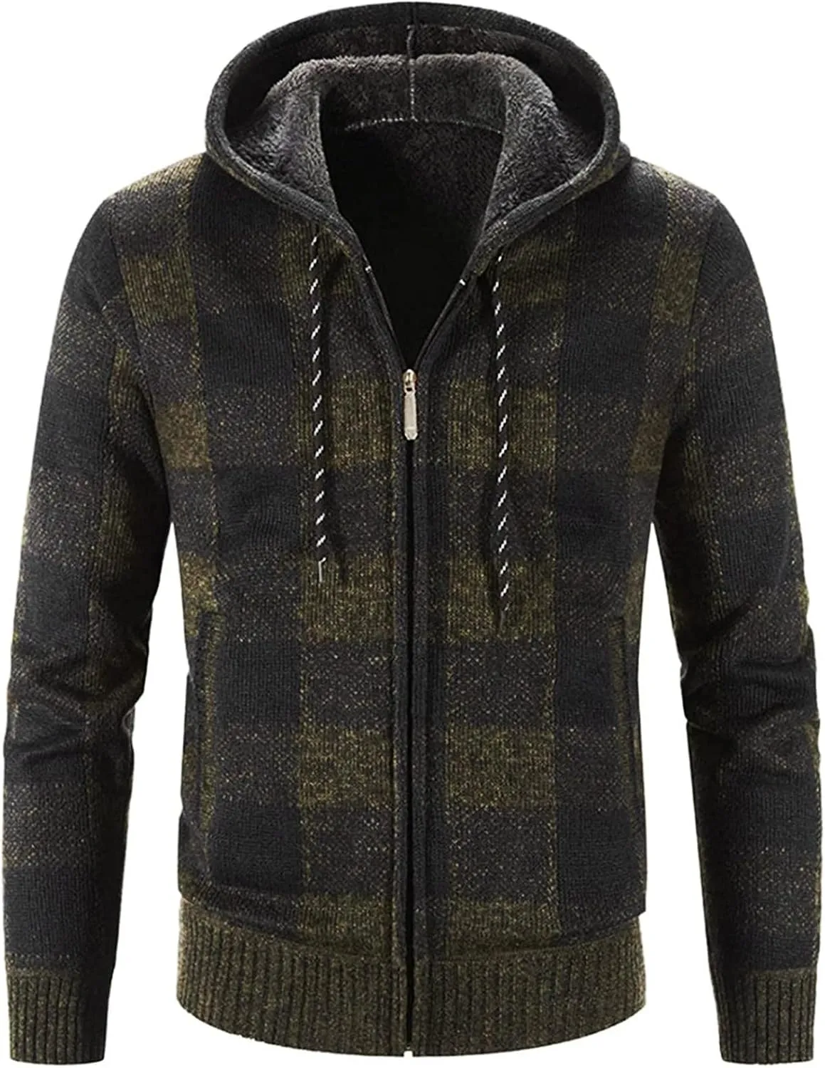 DuDubaby Men's Fashion Long Sleeve Warm Camouflage Printed Hooded Jacket Top