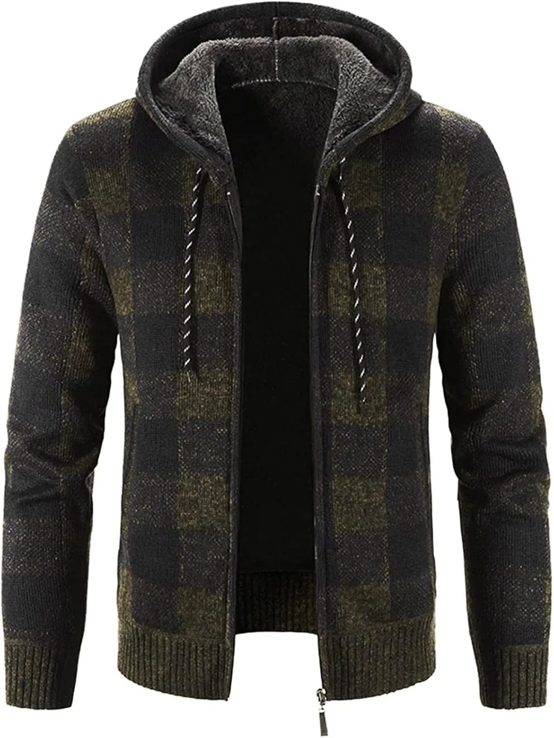 DuDubaby Men's Fashion Long Sleeve Warm Camouflage Printed Hooded Jacket Top