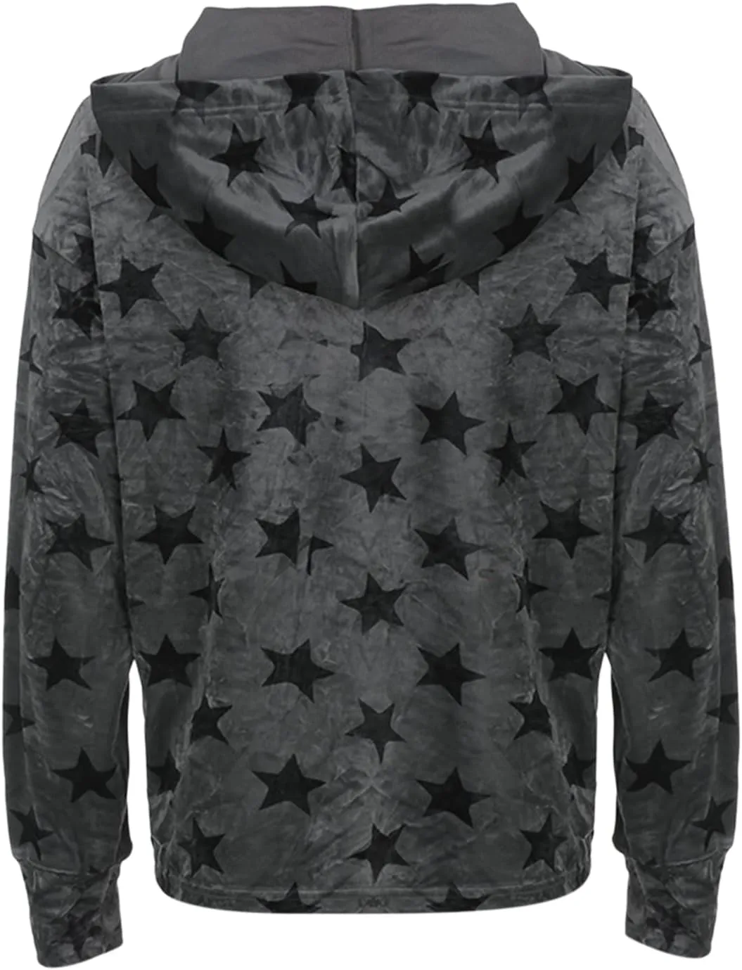 Faretumiya Y2k Hoodies Shirts Long Sleeve Oversized Full Zip Baggy Sweatshirt Printed Punk Harajuku Jacket Grunge Streetwear