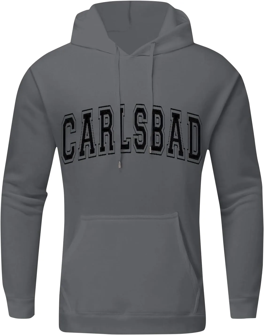 Fashion 2024 Fall Men's Hooded Sweatshirt Printed Oversized Long Sleeve Drawstring Pullover Hoodies with Pockets