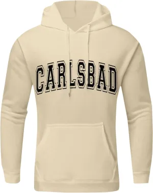 Fashion 2024 Fall Men's Hooded Sweatshirt Printed Oversized Long Sleeve Drawstring Pullover Hoodies with Pockets
