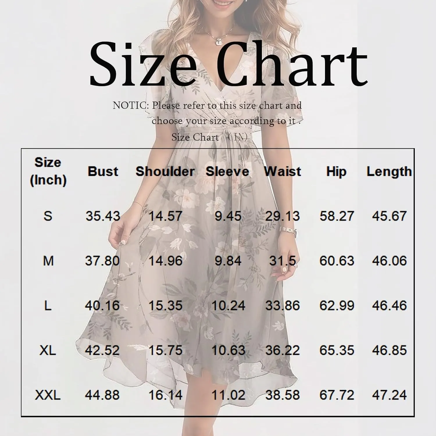 Floral Chiffon Midi Cocktail Dresses for Women 2025 Elegant Classy Summer Beach Flowy Sexy Deep V Neck Wrap Dress