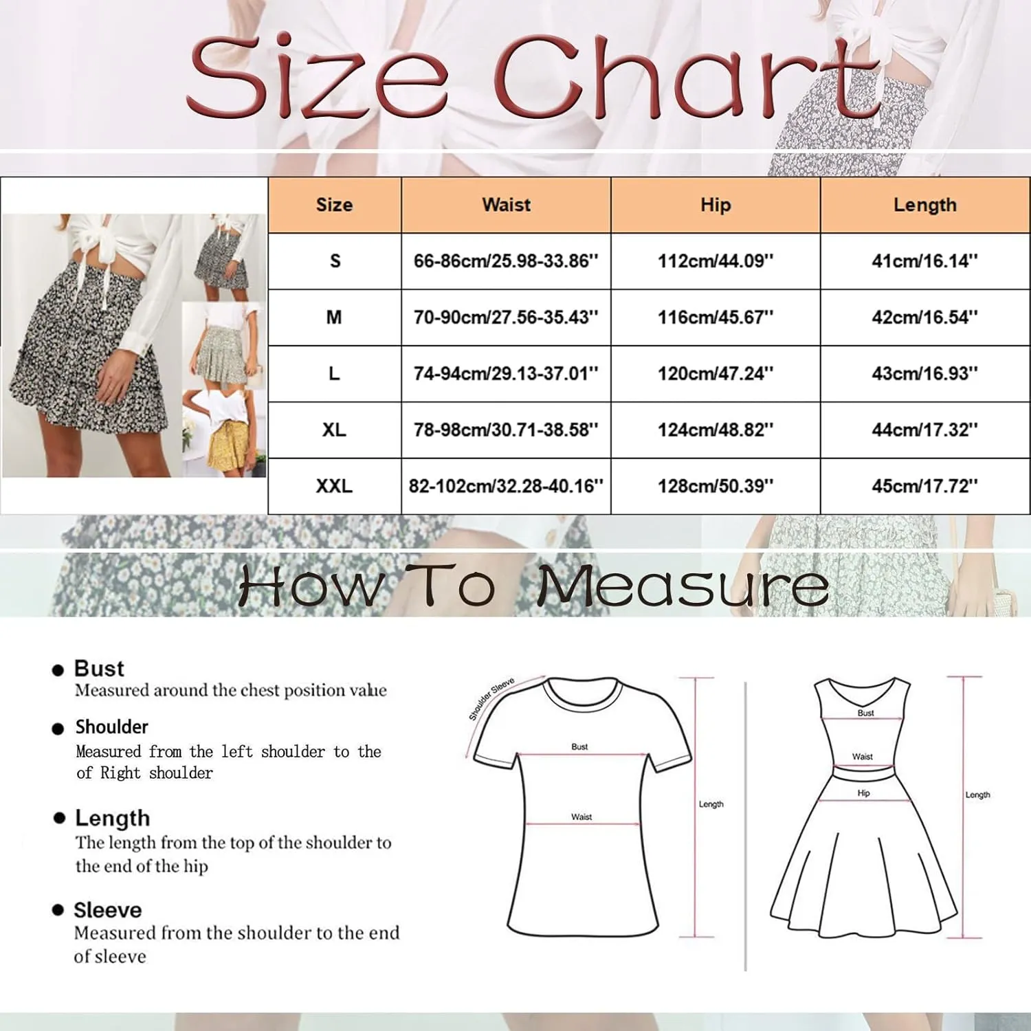 Floral Skirt Women's High Waisted Floral Skirt Peplum Print A Line Skirt Summer Lightweight Pleated Mini Skirt