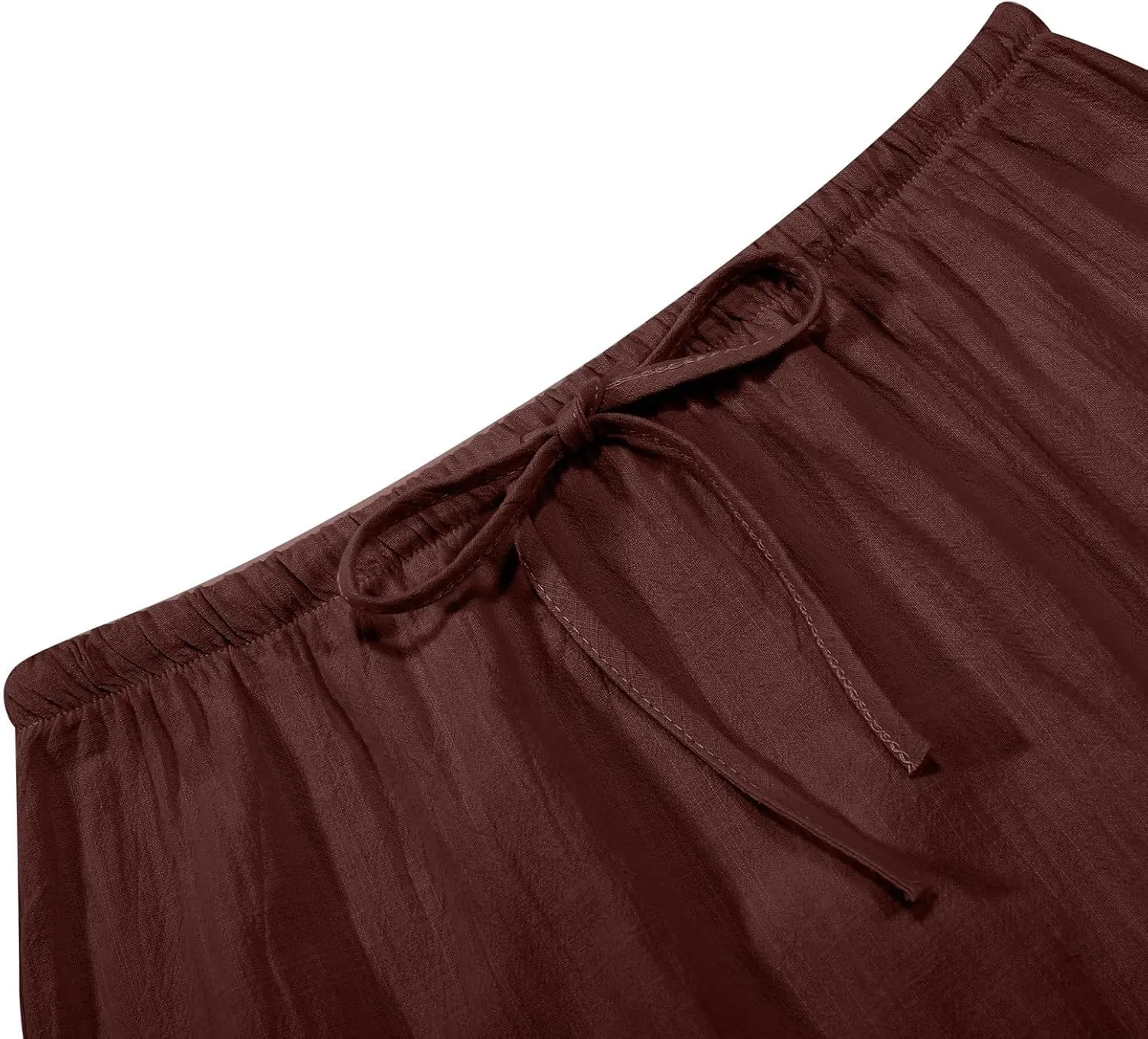 Flowy Skirt Casual Slim Fit Stretchy Drawstring High Elastic Waist Flare Long Skirts for Women Trendy Streetwear