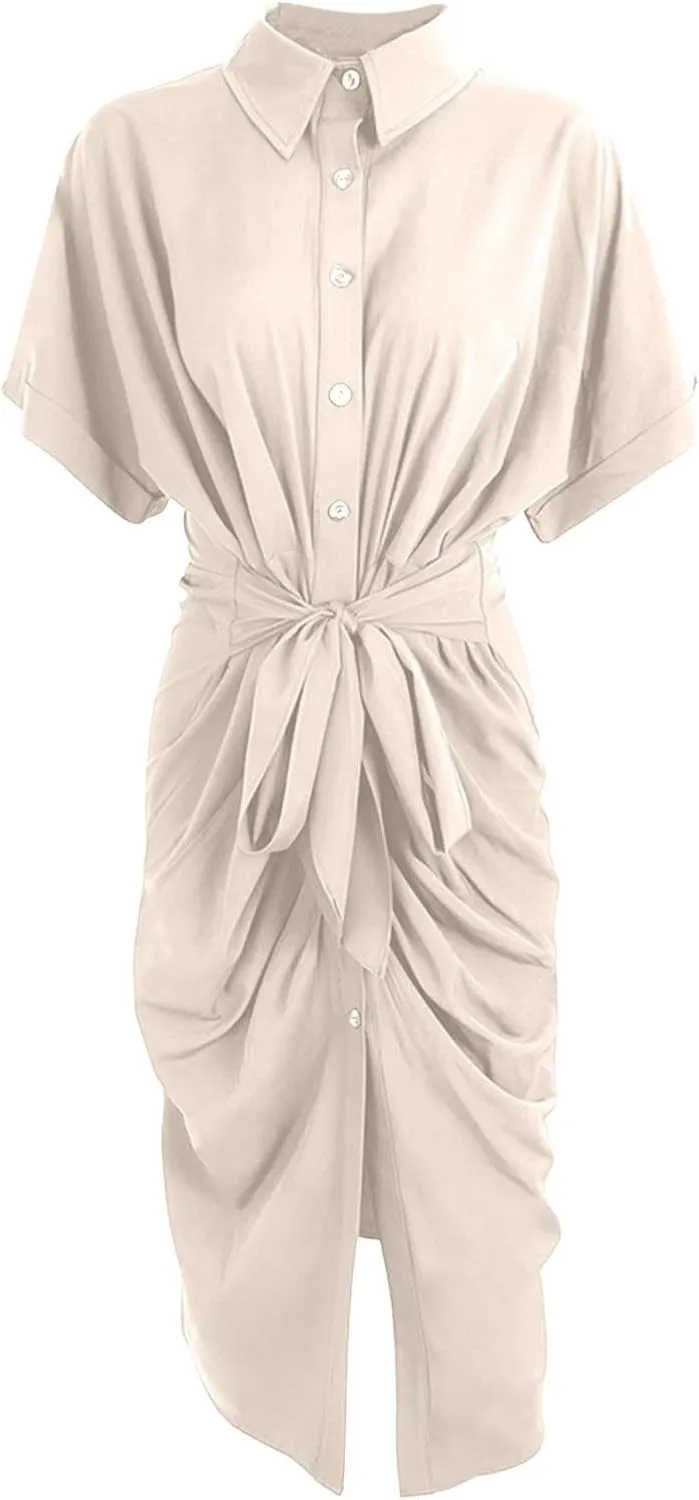 Formal Shirt Dresses for Women 2025 Vacation Fashion Spring Wedding Guest Dress Wedding Guest Summer Teacher Outfits