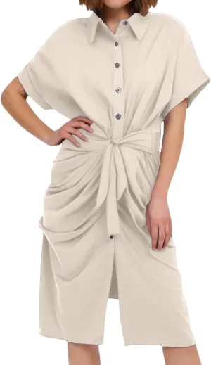 Formal Shirt Dresses for Women 2025 Vacation Fashion Spring Wedding Guest Dress Wedding Guest Summer Teacher Outfits