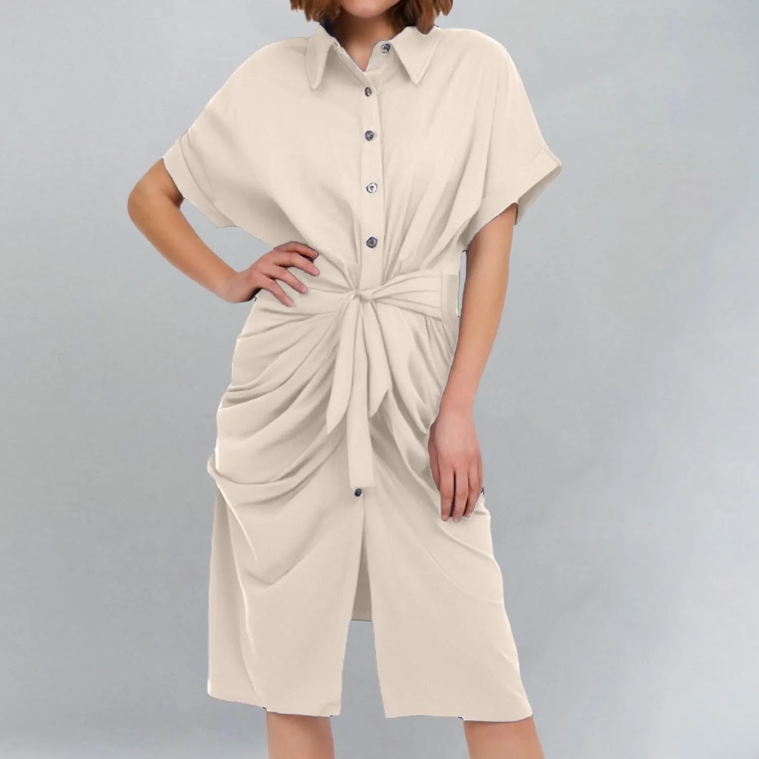Formal Shirt Dresses for Women 2025 Vacation Fashion Spring Wedding Guest Dress Wedding Guest Summer Teacher Outfits