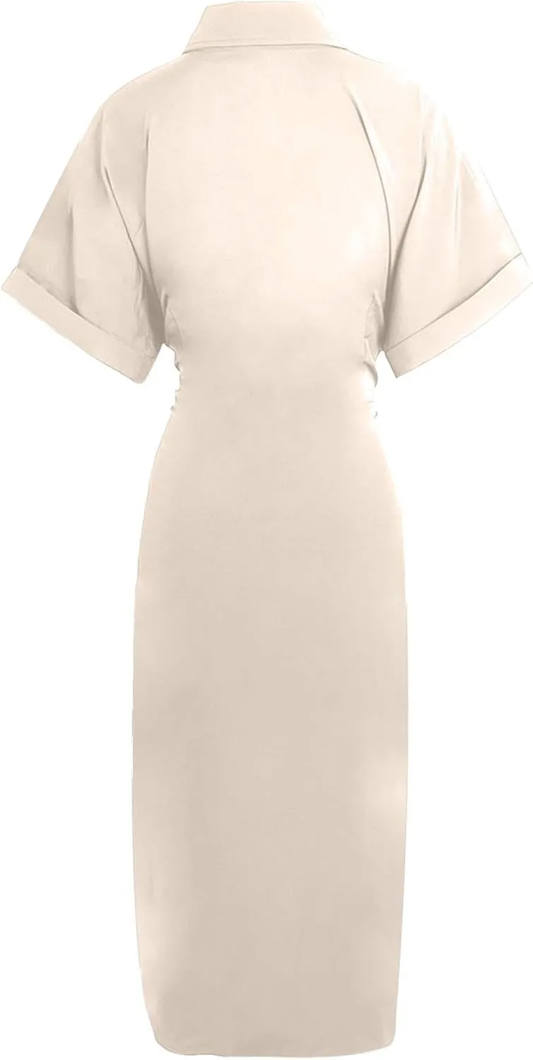 Formal Shirt Dresses for Women 2025 Vacation Fashion Spring Wedding Guest Dress Wedding Guest Summer Teacher Outfits