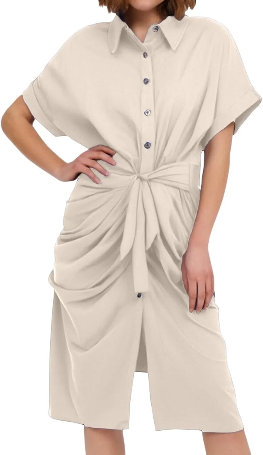 Formal Shirt Dresses for Women 2025 Vacation Fashion Spring Wedding Guest Dress Wedding Guest Summer Teacher Outfits