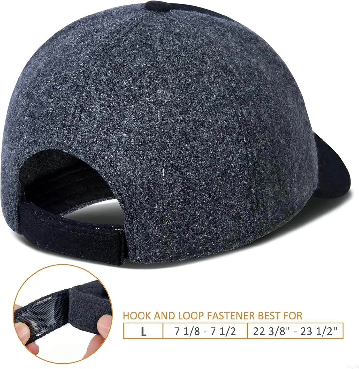 GADIEMKENSD Winter Baseball Caps Structured Wool Blend Hat