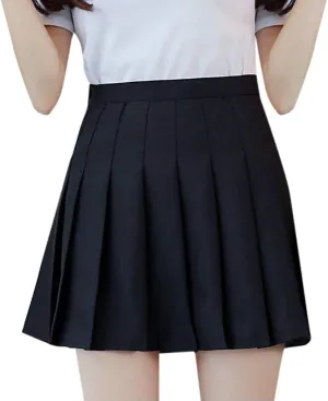 High Waisted Skirts for Women Fashion Pleated Summer Tummy Control A-Line Casual Midi Skirts Girls Trendy Clothes