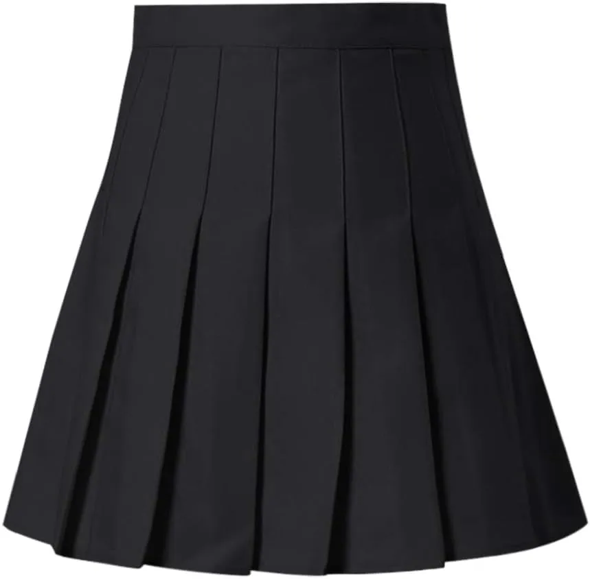 High Waisted Skirts for Women Fashion Pleated Summer Tummy Control A-Line Casual Midi Skirts Girls Trendy Clothes