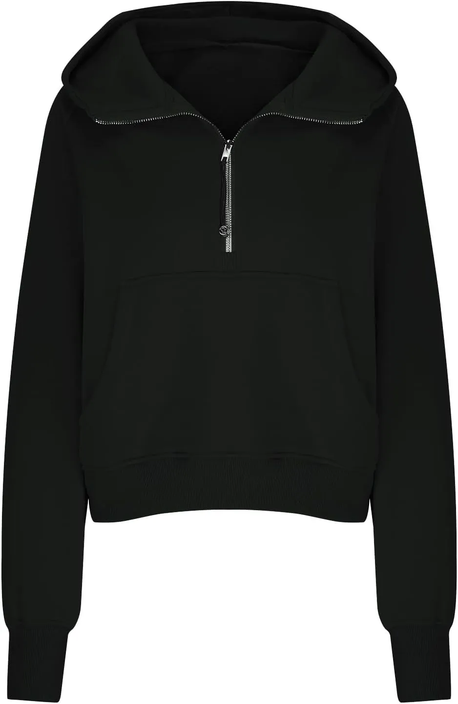 Hoodies For Women Half Zip Cropped Pullover Tops With Thumb Hole Fleece Quarter Zipper Hoodie 2024 Fall Y2k Outfits