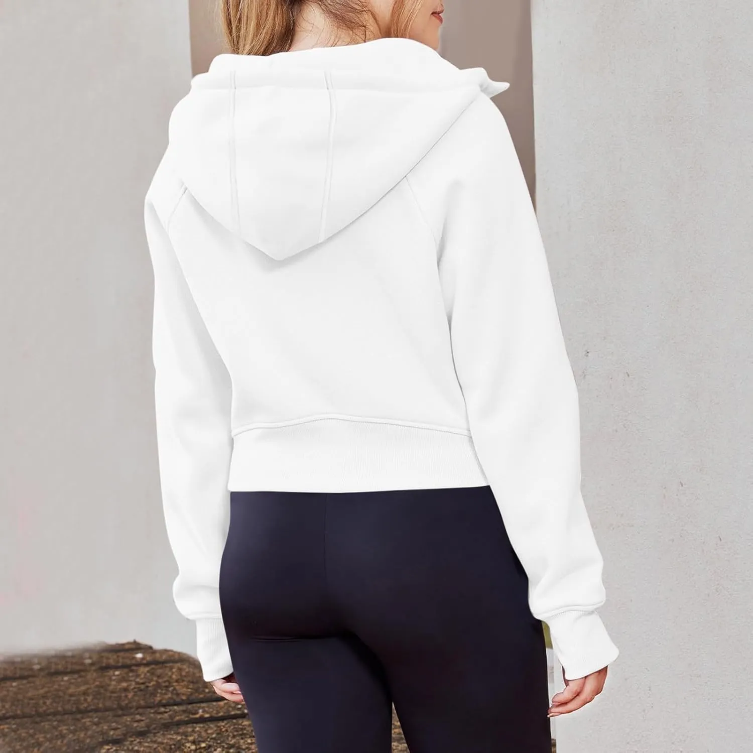 Hoodies for Women Womens Zip Up Hoodies Cropped Sweatshirts Fleece Jackets Fall Outfits Casual Hooded Y2k Tops