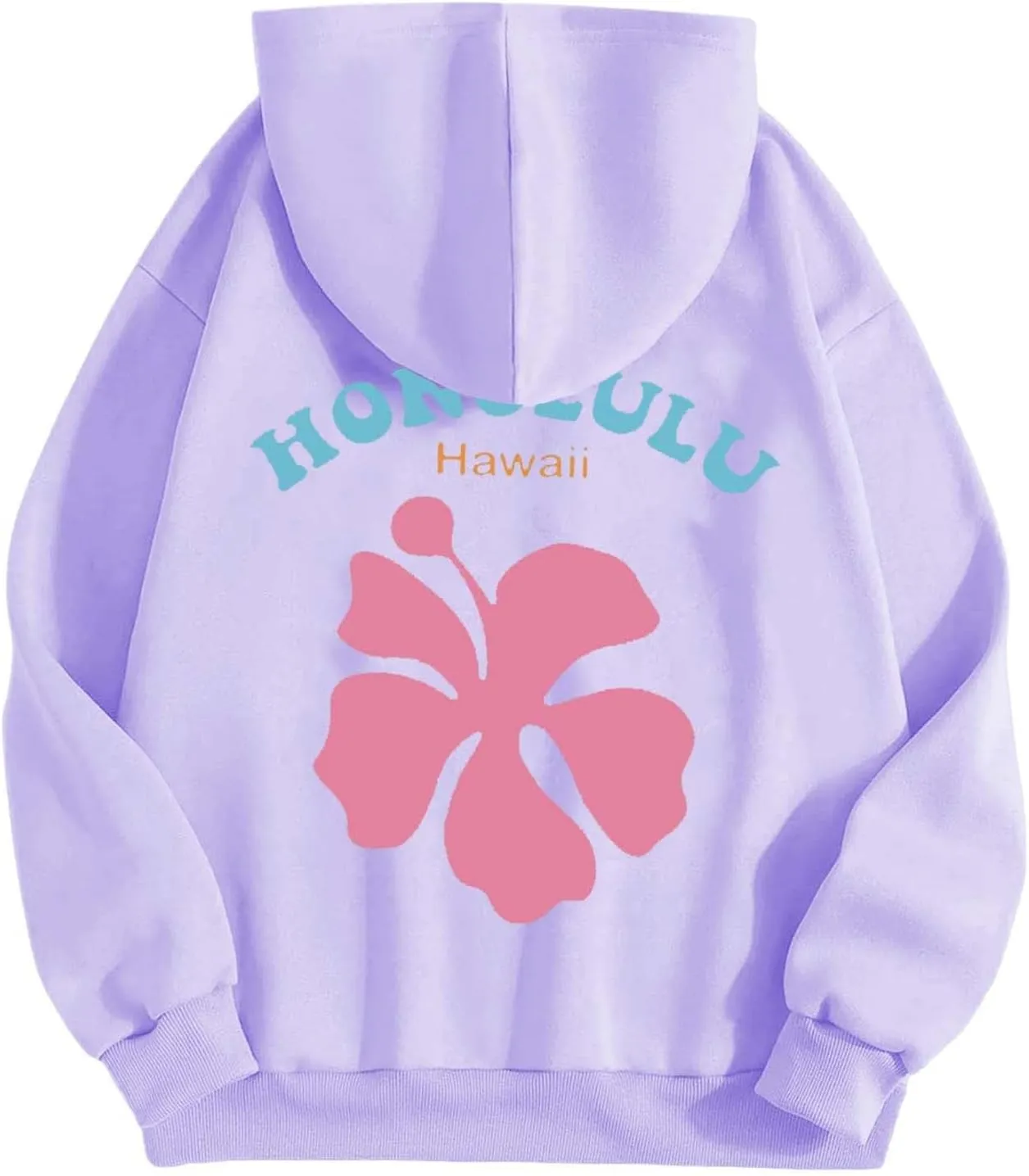 Hoodies Sweatshirt for Women Graphic Trendy Cute Y2K Clothes Girls Pullover Oversized Pink Palm Puff Preppy Hoodies