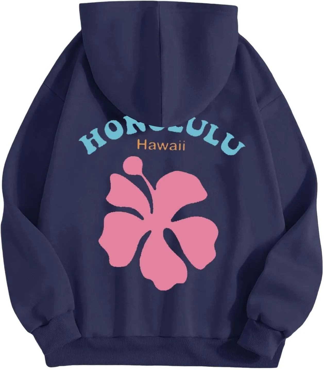 Hoodies Sweatshirt for Women Graphic Trendy Cute Y2K Clothes Girls Pullover Oversized Pink Palm Puff Preppy Hoodies