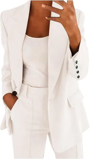 Ladies Blazers To Wear With Jeans Causal Ladies Jacket Cropped Wool Lightweight Tops Soft Oversized Cardigan