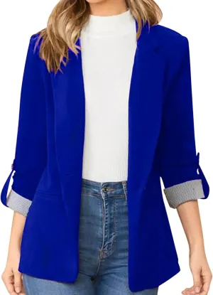 Ladies Blazers To Wear With Jeans Office Women's Cardigan Cropped Dressy Vintage Blazers Fit It Herringbone Coat