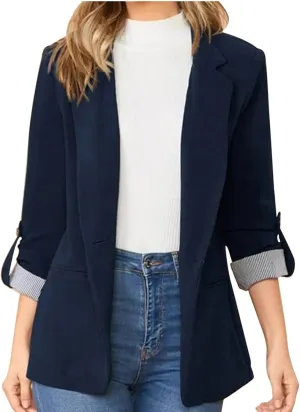 Ladies Blazers To Wear With Jeans Office Women's Cardigan Cropped Dressy Vintage Blazers Fit It Herringbone Coat
