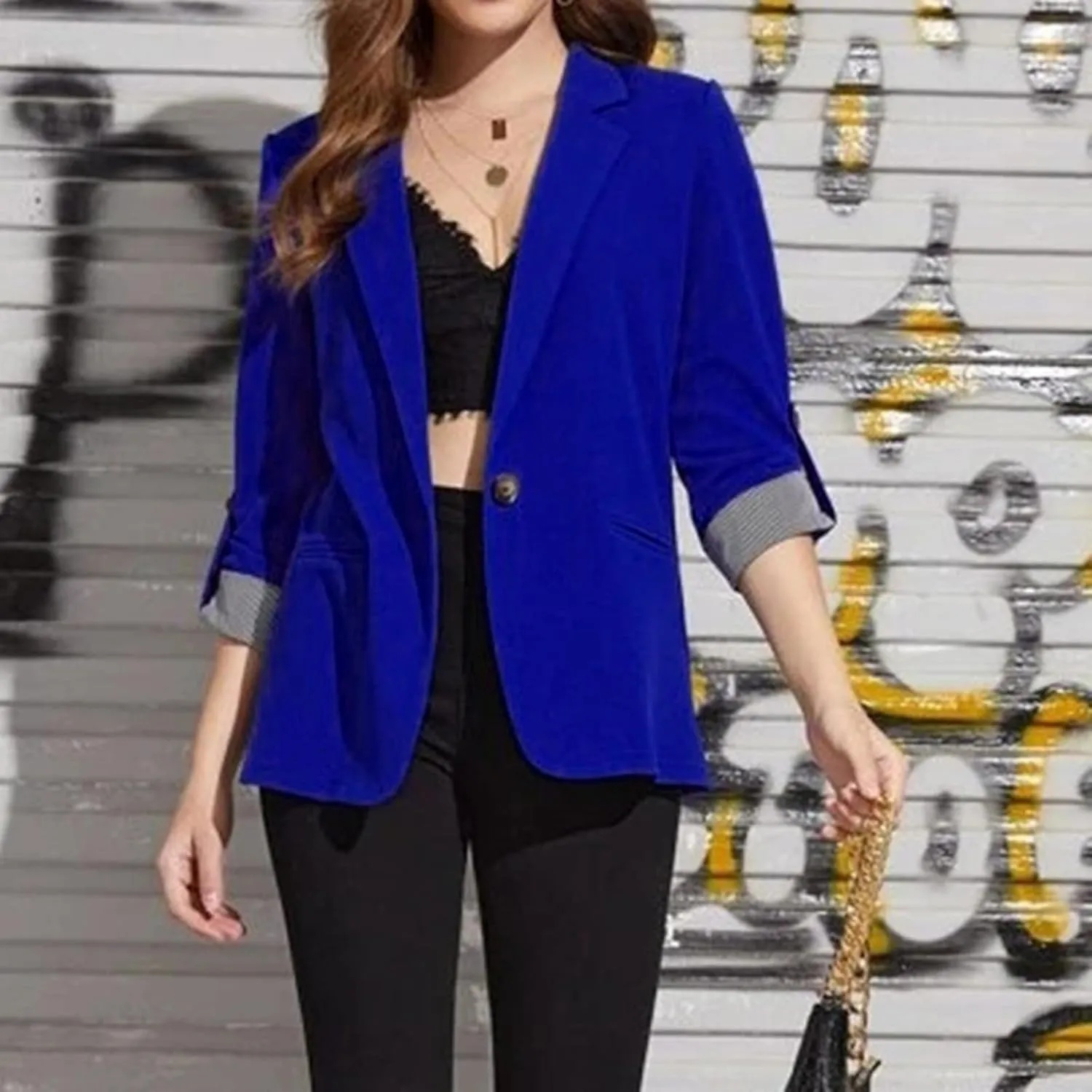 Ladies Blazers To Wear With Jeans Office Women's Cardigan Cropped Dressy Vintage Blazers Fit It Herringbone Coat