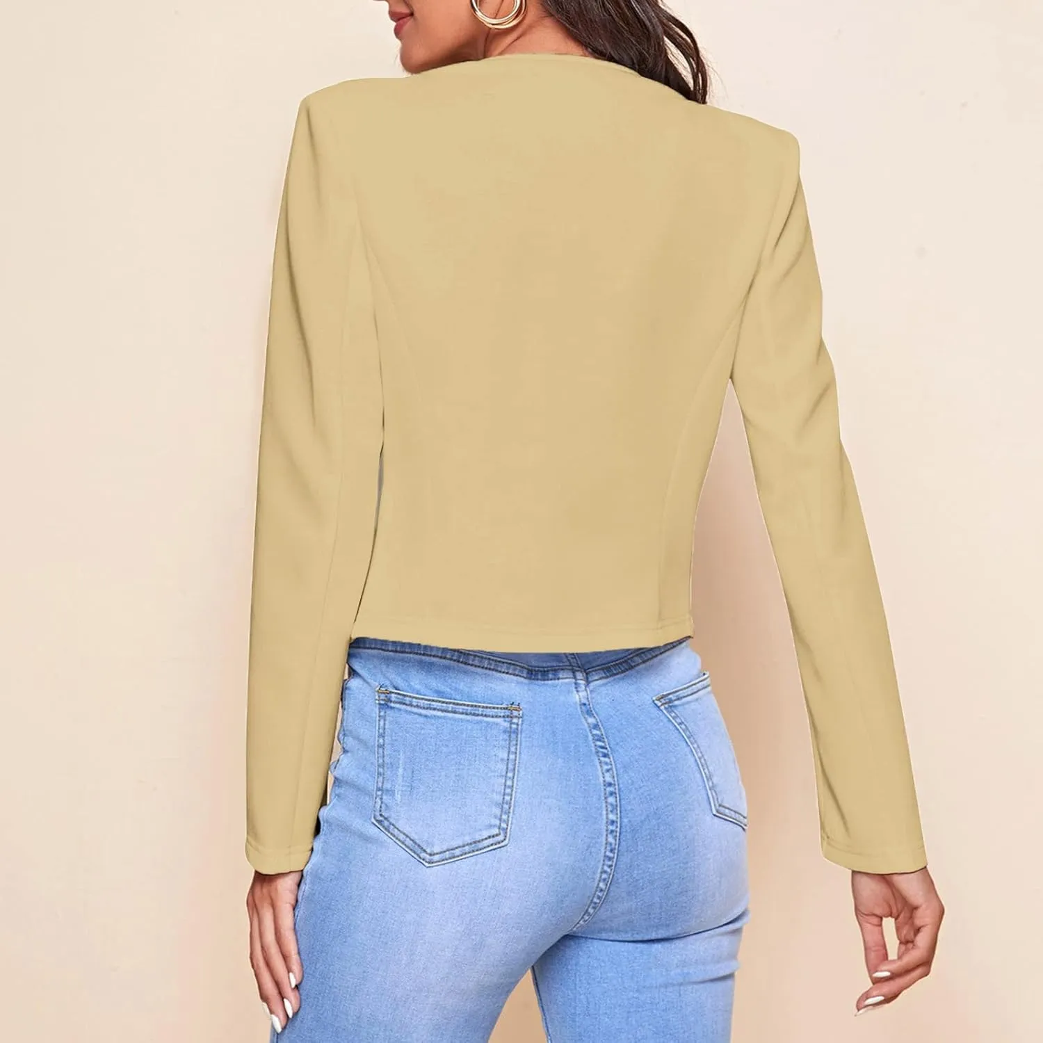 Lady Jackets for Women Tweed Womens Blazers Cropped Dressy Fall Winter Jacket Pluse Size Oversized Cardigan