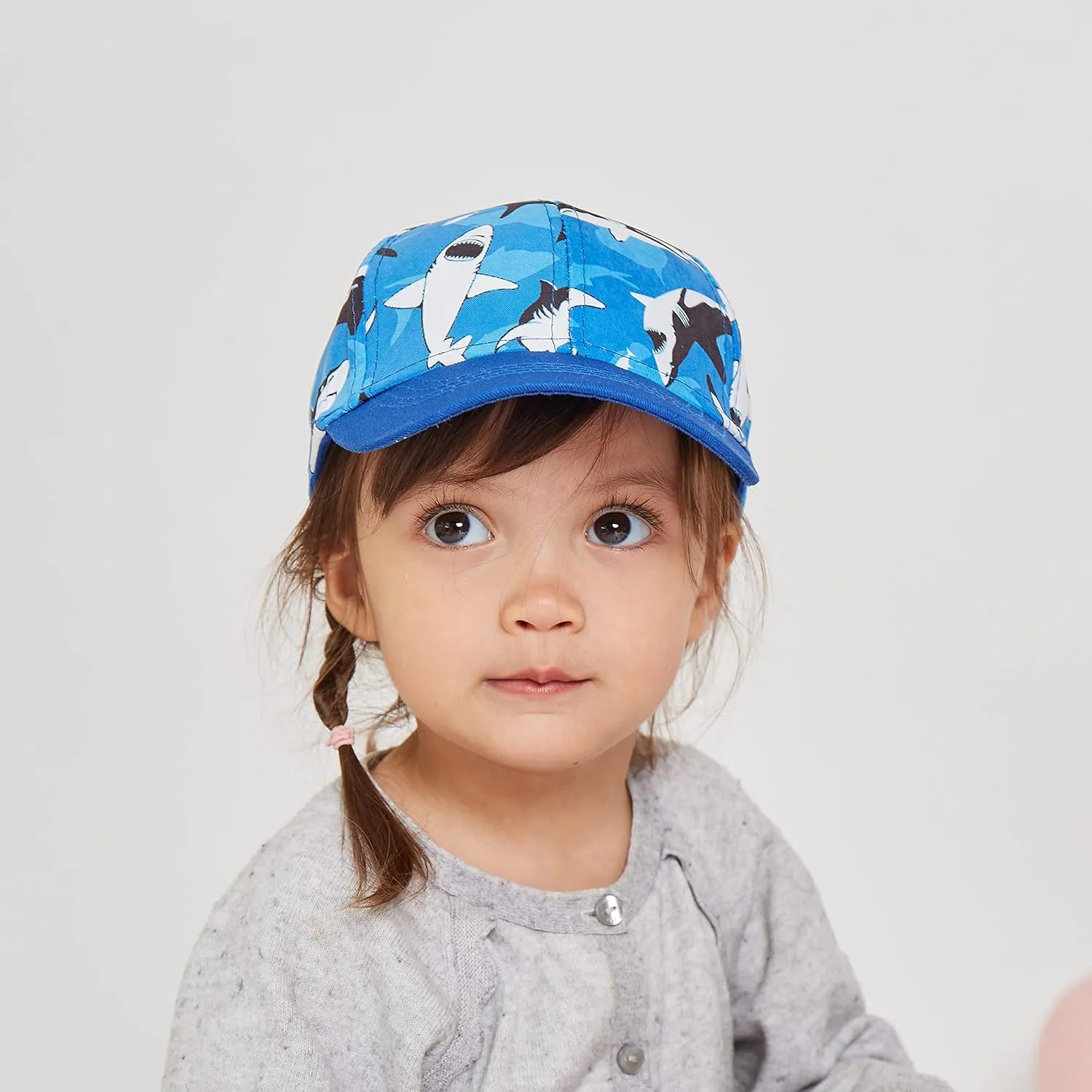 LANGZHEN Cotton Outdoor Toddler Girls Boys Plain Baseball Cap Baby Infant Structured Adjustable Hat for Kids Sun Hat