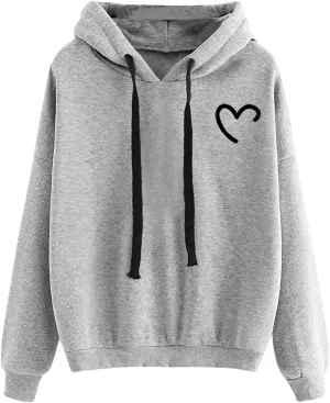 LCMTWX Casual Sweater Long-sleeved Hooded Printed Women’s Women's Hoodies & Sweatshirts Short Zip up Hoodie Women