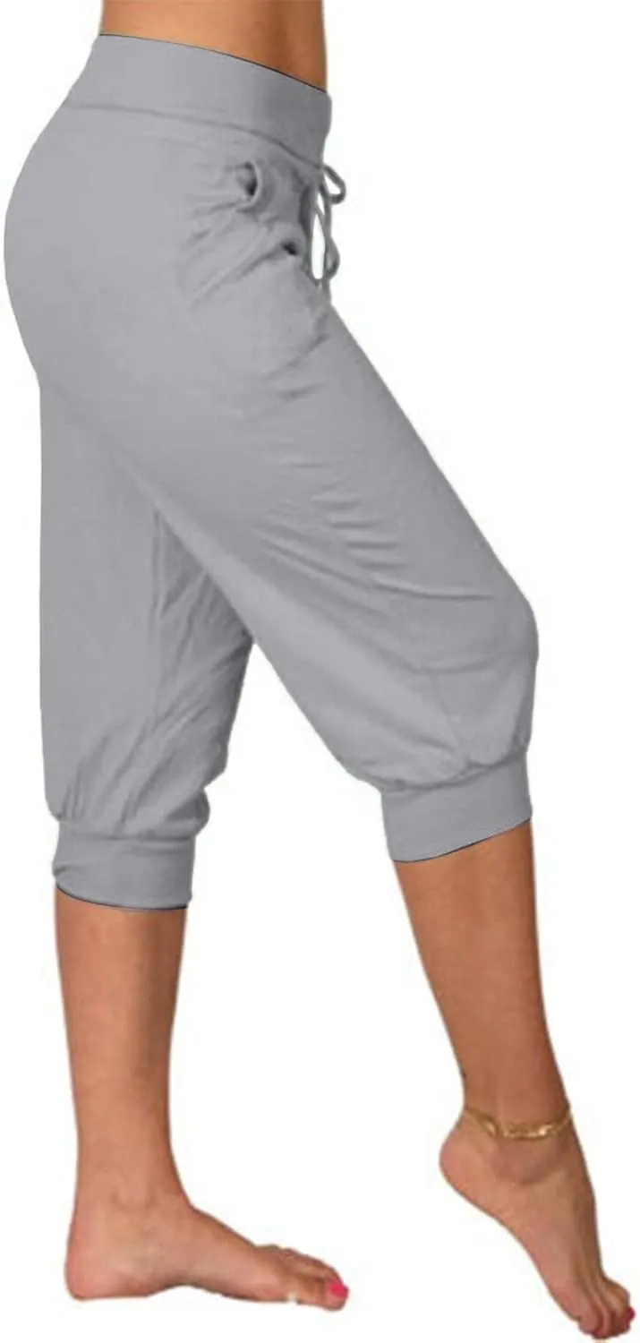 LCMTWX Womens Swim Shorts Cropped Elastic Pants for Women Fashion Casual Fashion Shorts Trousers Solid Ppants Womens Swim