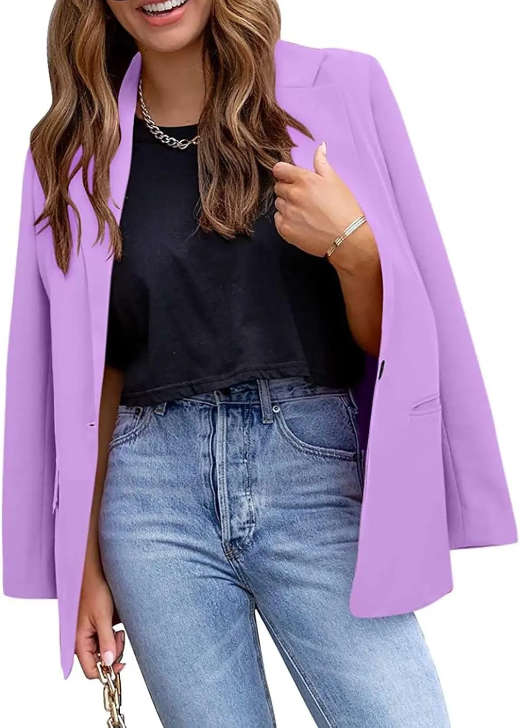 Lightweight Blazer for Women Work for Women Jacket Long Sleeve Causal Funny Cardigan Loose Oversized Blazer