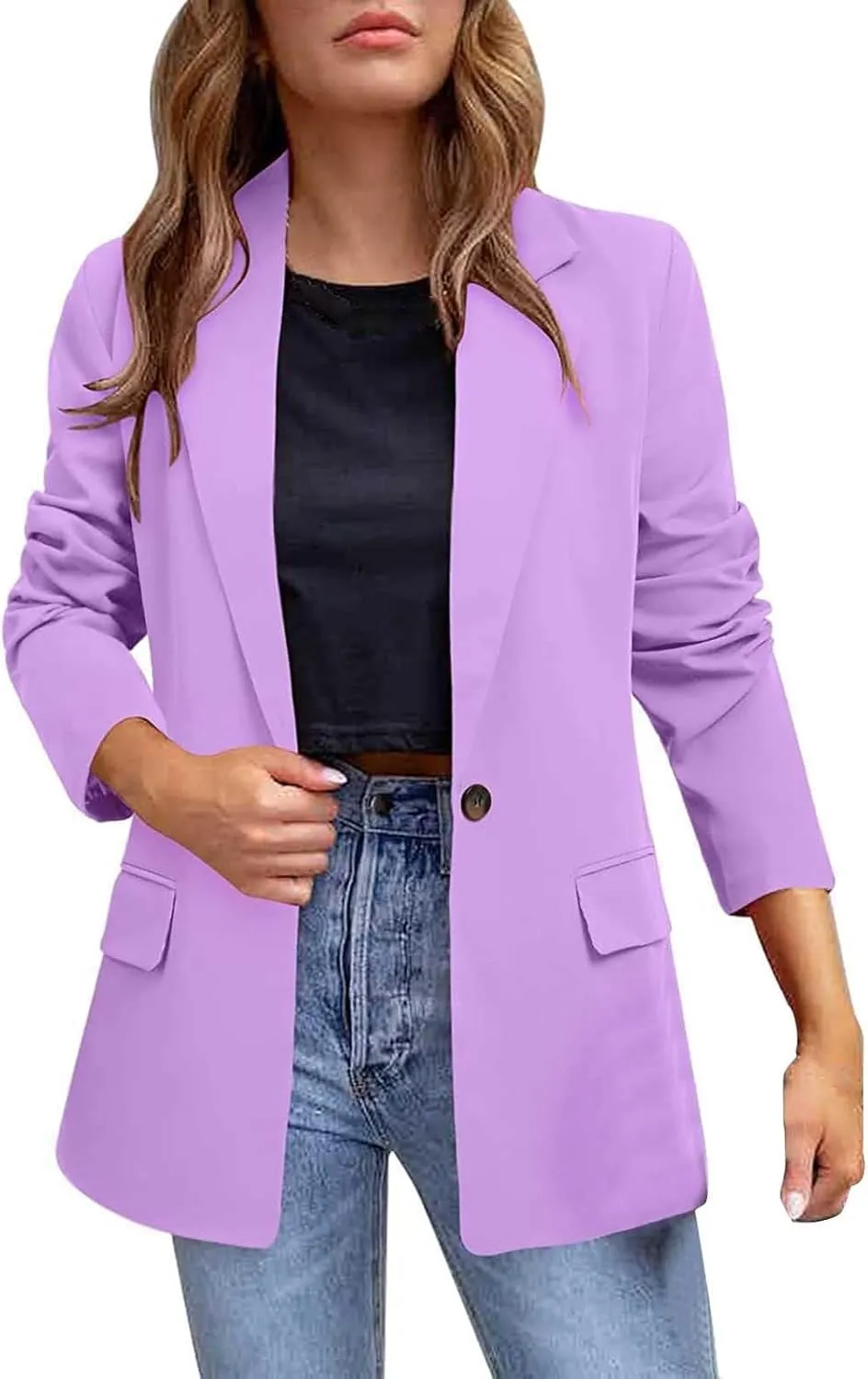 Lightweight Blazer for Women Work for Women Jacket Long Sleeve Causal Funny Cardigan Loose Oversized Blazer