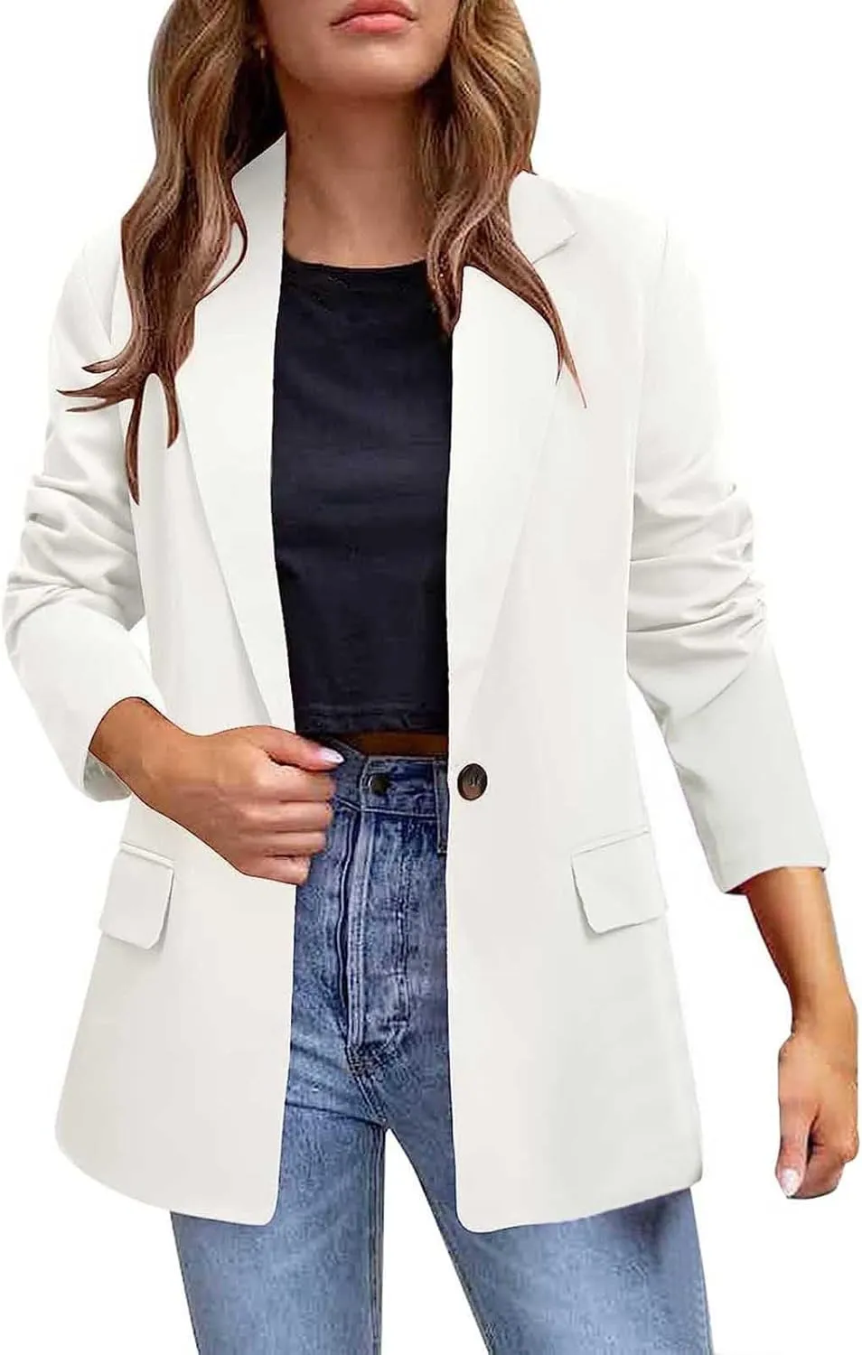 Lightweight Blazer for Women Work for Women Jacket Long Sleeve Causal Funny Cardigan Loose Oversized Blazer