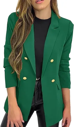 Linen Blazers for Women 2024 Causal Women Blazers Short Prtite Lightweight Coat Loose Fit Herringbone Jackets