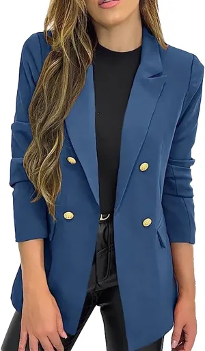 Linen Blazers for Women 2024 Causal Women Blazers Short Prtite Lightweight Coat Loose Fit Herringbone Jackets